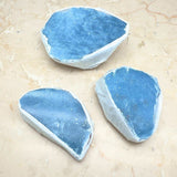 Angelite, one side polished slice