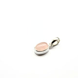 Rosenkvarts, månadssten för oktober silverhänge