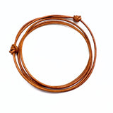 Luonnonnahkaranneke, jossa juokseva solmu