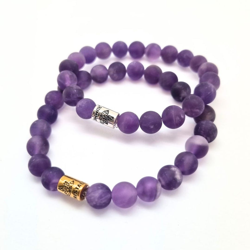 Amethyst matte bracelet The Crystal Room