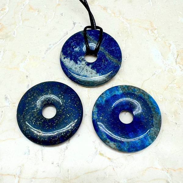 Lapis lazuli Piring, "Donut" 40 mm