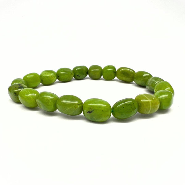 Jade, tumbled bracelet