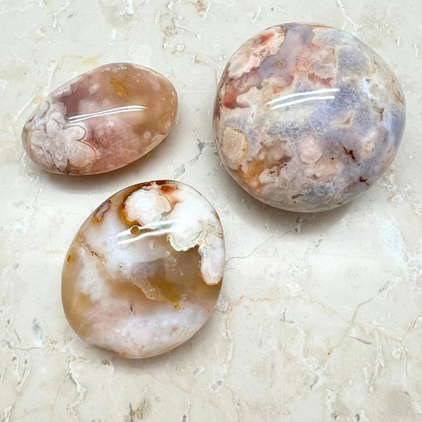 Flower agate, from Madagascar hand polished