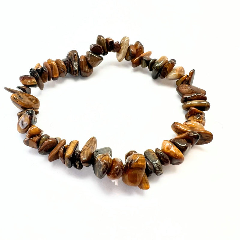 Tiger's eye, chip bracelet