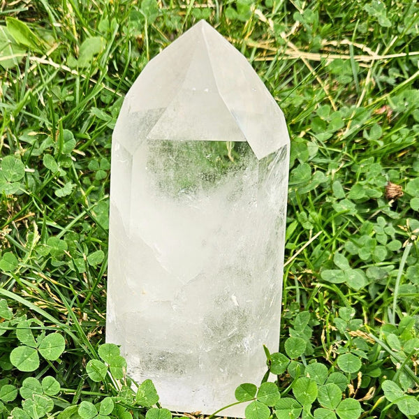 Rock crystal tip no. 6 ground extra large