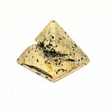 Pyrit slipade glittriga pyramider
