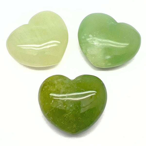 Jade new, large crystal heart