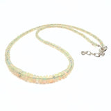 Opal från Etiopien, halsband med små rondeller