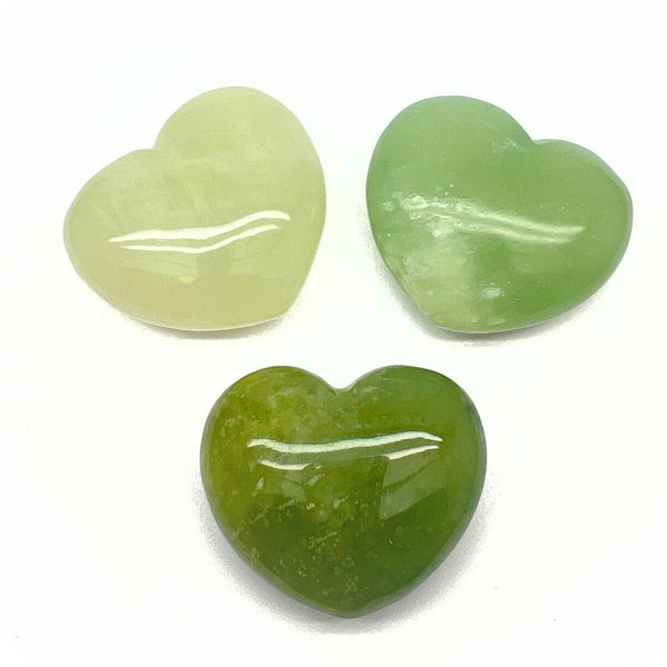 Jade new, large crystal heart