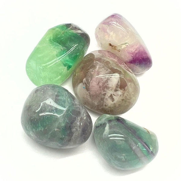 Fluorite rainbow A tumbled stone gross