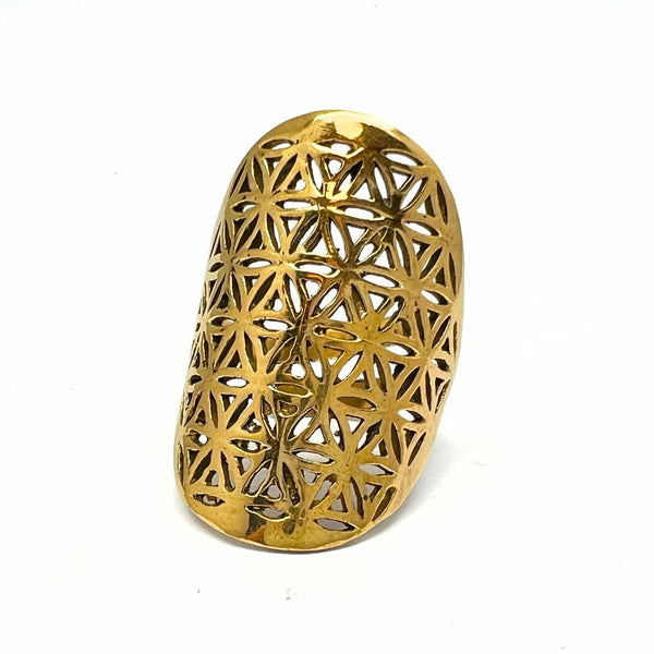 Elämän kukka Sormus hopeaa