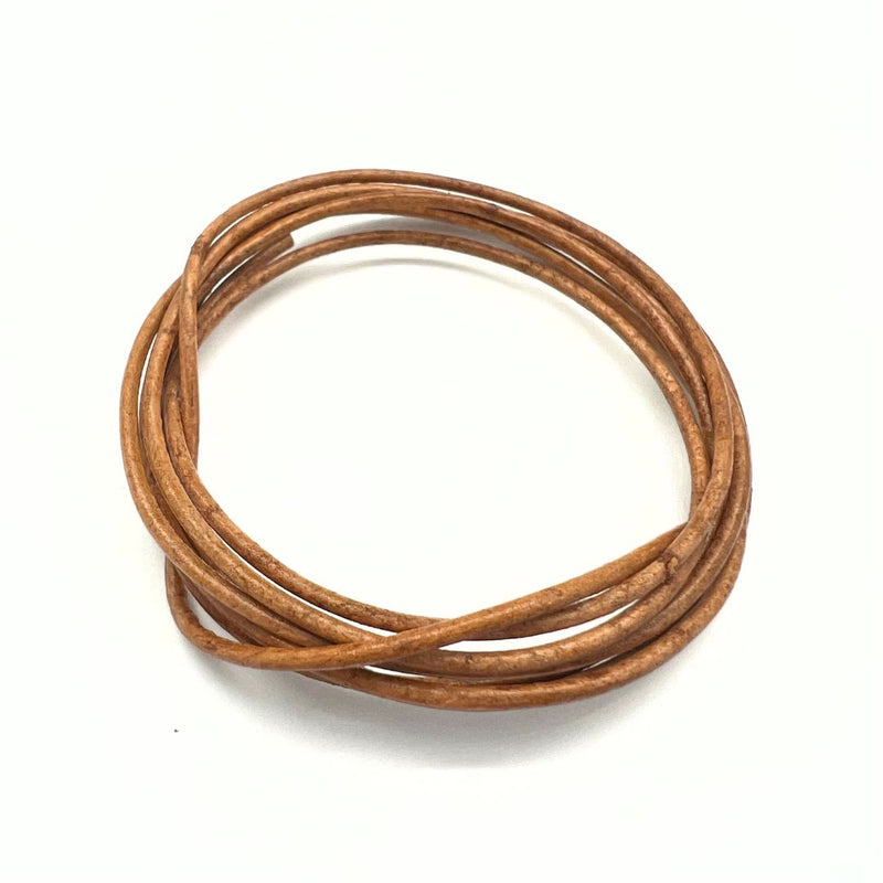 Läderrem, naturfärgad 1,3 mm