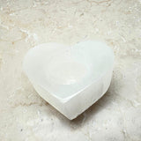 Ljuslykta, hjärtformad vit selenit