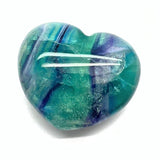 Fluorite heart rainbow fluorite in AA quality