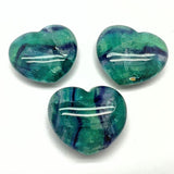 Fluorite heart rainbow fluorite in AA quality
