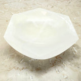 Selenit, hexagon skål