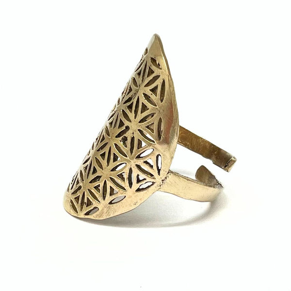 Elämän kukka Sormus hopeaa