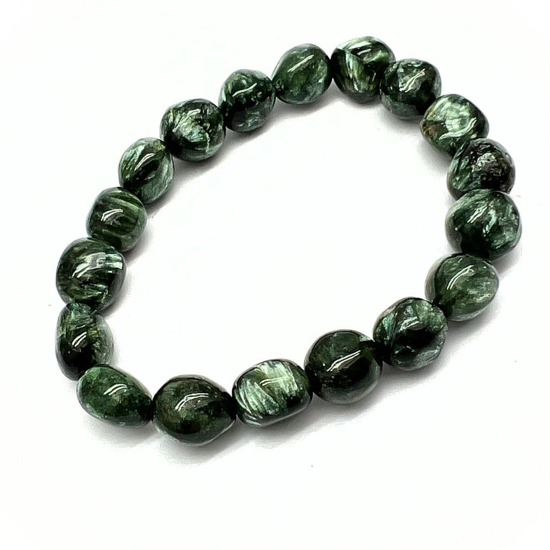 Serafinit, trumlat sten armband