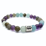 Kristallarmband för stjärntecknet Vattumannen