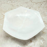 Selenit, hexagon skål