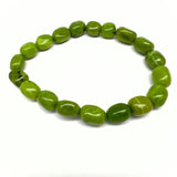 Serpentin, armband av trumlad liten sten
