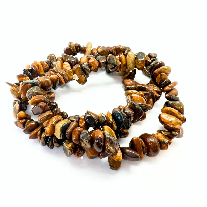 Tiger's eye, chip bracelet