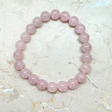 Rose quartz bracelet 4, 6 or 8 mm beads