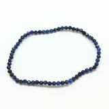 Lapis Lazuli, fasettslipat armband 2-3 mm