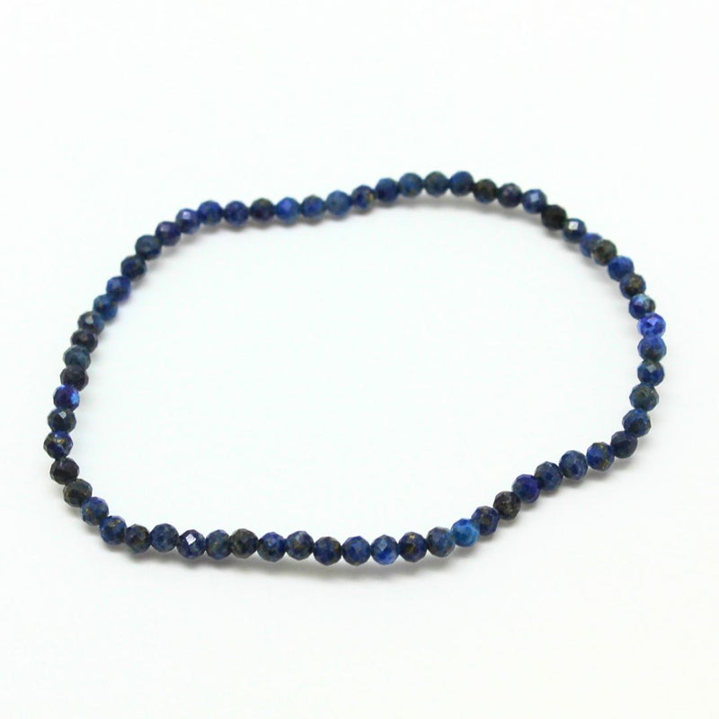 Lapis Lazuli, faceted bracelet 2-3 mm