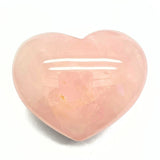 Rose quartz, large faceted heart