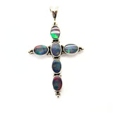 Opal, kors silverhänge