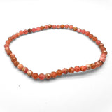 Rodokrosit, fasettslipat armband 4 mm