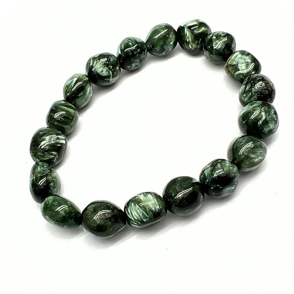 Serafinit, trumlat sten armband