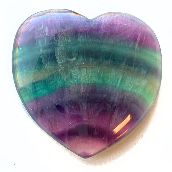 Fluorite big heart rainbow fluorite in fantastic AA quality