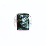 Serafinit, unik silverring storlek 6
