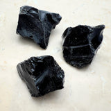 Obsidian råa bitar