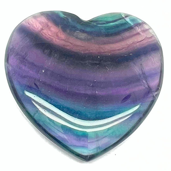 Fluorite big heart rainbow fluorite in fantastic AA quality