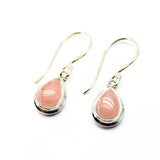 Earring rose quartz drop