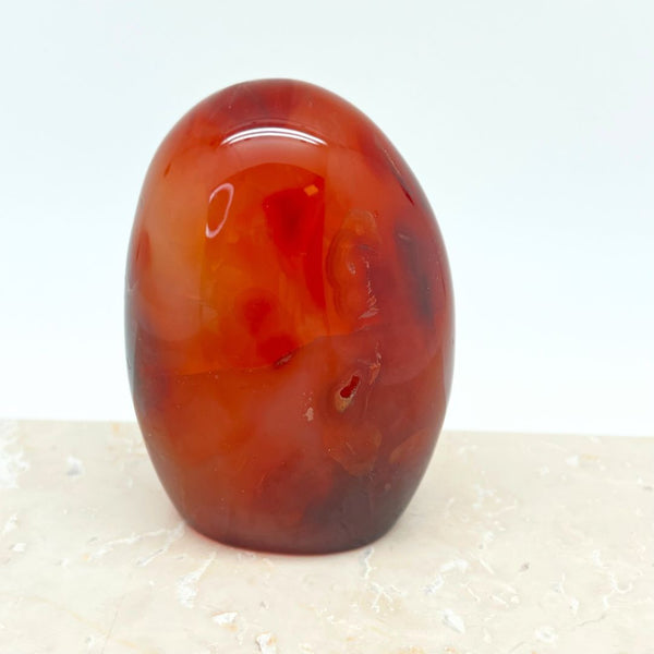 Carnelian, polished statue