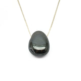 Hematite necklace with silver or gold-plated chain