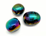 Obsidian Aurora Borealis, trumlad sten per styck