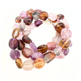 Auralite 23 -kaulakoru hopealukolla