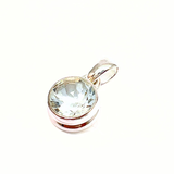 Sateenkaari kuukivi, soikea riipus hopeaa