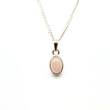 Rosenkvarts, månadssten för oktober silverhänge