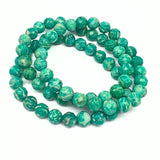 Amazonite, bracelet with faceted crystals 8 mm