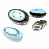 Shiva Lingam fantastisk blå opal