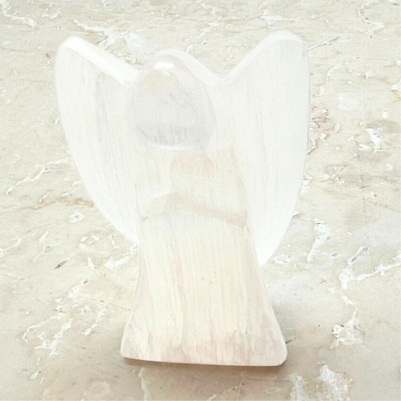 Selenit ängel 7 cm hög