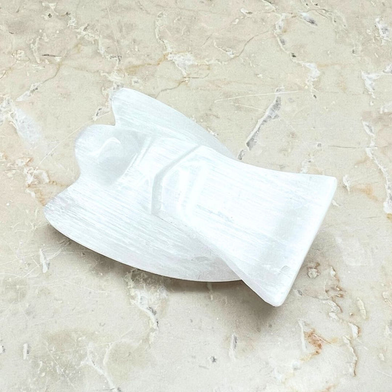 Selenit ängel 7 cm hög