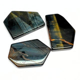 Hawk's Eye, polished slab straight sides per gram