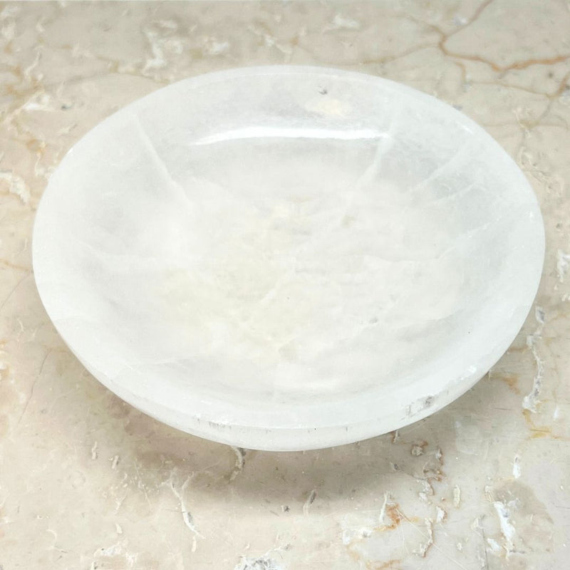 Selenite ground bowl - two sizes